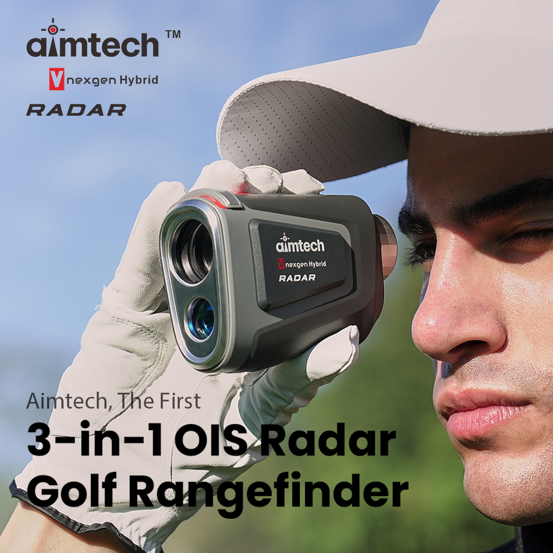 Aimtech Vnexgen Hybrid RADAR | The World’s First 3-in-1 OIS Golf Rangefinder