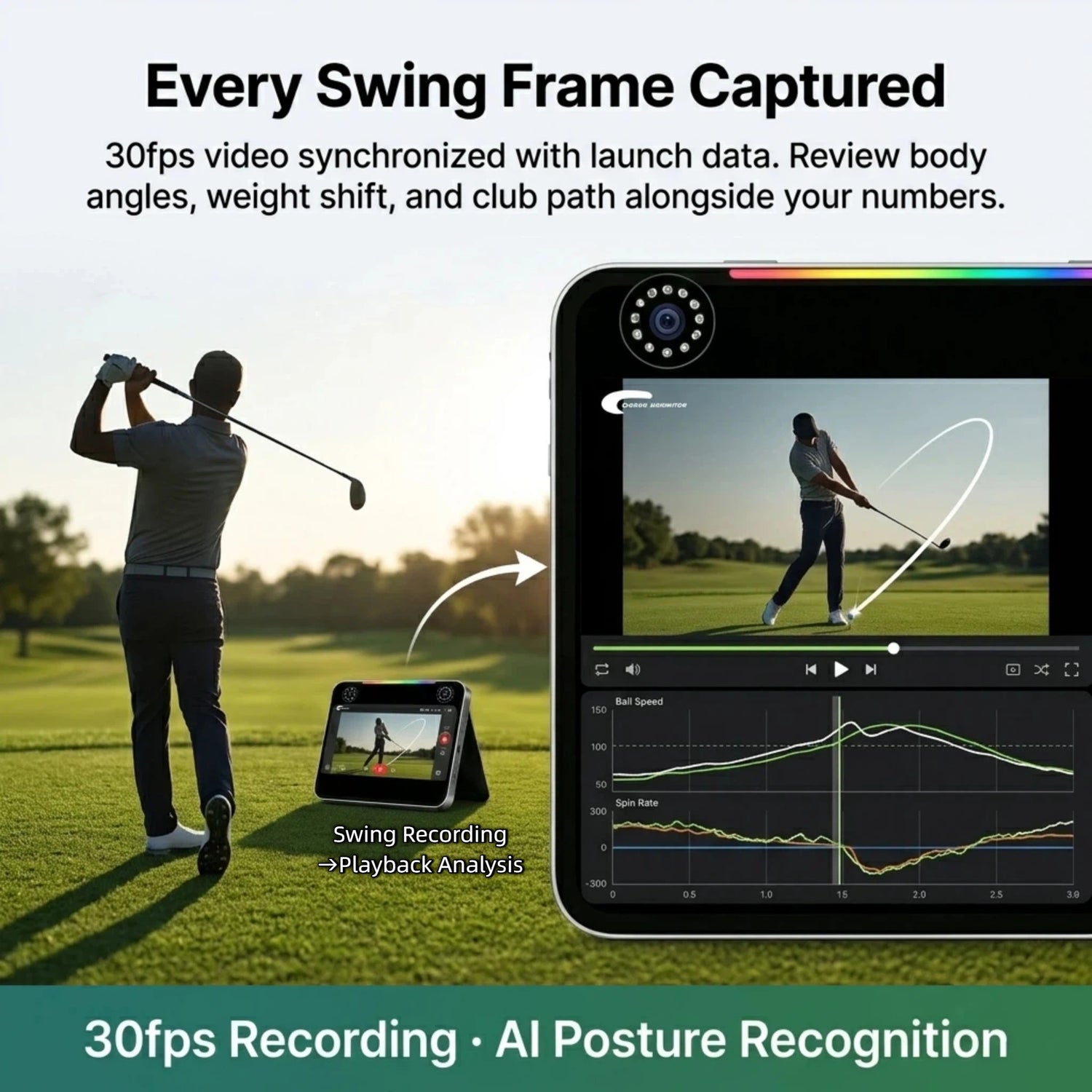 J6M2A Golf Launch Monitor